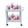 thumbnail image 1 of Bathroom Floor Storage Shelf Bathroom Storage Open Shelf Unit Freestanding Corner Rack Shelves Storage Rack Tower Shelf Nordic Blue, 1 of 8
