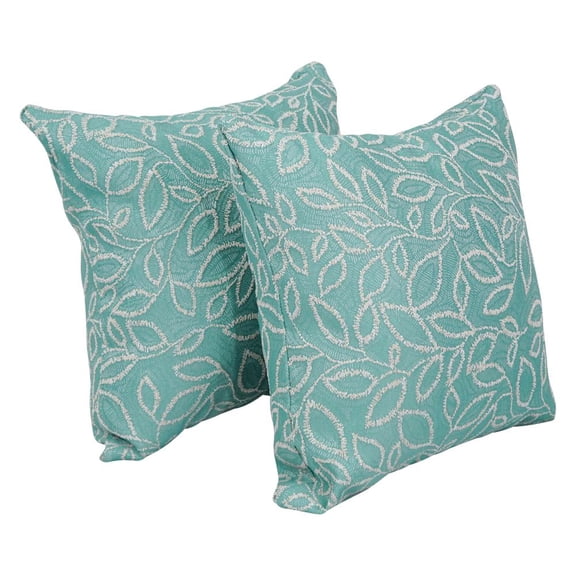 17-inch Jacquard Throw Pillows with Inserts (Set of 2) 9910-S2-ID-095