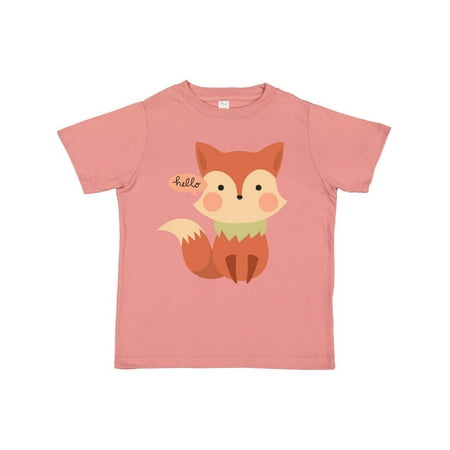 

Inktastic Cute Fox Hello Gift Toddler Boy or Toddler Girl T-Shirt