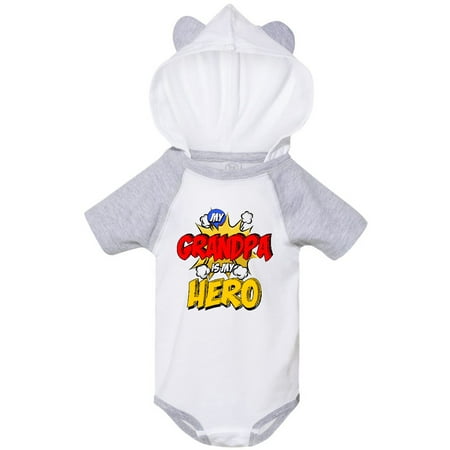 

Inktastic Grandpa is my Hero Gift Baby Boy or Baby Girl Bodysuit