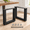 U-shaped-16 IN, variant on 16 Inch Metal Bench Set Of 2 Heavy Duty Coffee Table Black Diyniture Feets For Desk Chair End - H16 X W10.8