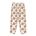 thumbnail image 3 of Lsque Wooden Barrels With Honey Print Women's Pajama Pants, Lounge Pant - Comfortable Home Wear,Elastic Waistband, Stylish Design-Large, 3 of 9