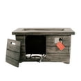 thumbnail image 2 of XBrand 42.1"L Rectangular Black MgO/Metal Outdoor Propane Gas Smokeless Fire Pit Table with Volcanic Rocks & Rain Cover, 2 of 10