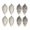 Silver, variant on Taotanxi litter Christmas Tree Pinecone Ornaments, Hanging Pine Cone Ornaments 3.5 Inch for Christmas Tree Decor, Hanging Pine Cone Shape Christmas Decorations,8PCS Silver
