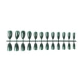 thumbnail image 3 of Soidarity 24 piezas de uñas postizas, accesorio de moda para mujer, puntas de uñas para el salón del hogar Juegos de manicura Verde oscuro brillante, 3 of 5