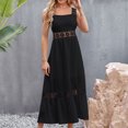 thumbnail image 1 of Vestido De Tirantes Sin Espalda Para Mujer Vestido largo de fiesta Casual Sexy Trendy Sexy Túnica Vestido Traje diario (Negro XXL) Ygjytge para Mujer Negro T S, 1 of 7