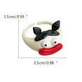 thumbnail image 3 of SIEYIO Adjustable Size Rings Ugly Doll Style Rings Cute Cartoon Character Women Jewelry, 3 of 20