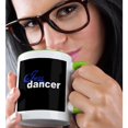 thumbnail image 2 of 3drose, Jazz Dancer, 11oz Two-tone Green Mug, 2 of 6