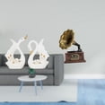thumbnail image 2 of Estatuas de cisnes,Estatua de cisne de cerámica Escultura de mesa de cisne Elegante,Estatua vintage,Estatua vintage de resina,figura artesanal,Escultura coleccionable,adorno artesanal de, 2 of 8