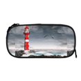 thumbnail image 3 of Goofa 3d Lighthouse in the Surf Pattern Big Capacity Pencil Pen Case Office College Large Storage High Capacity Bag Pouch Holder Box Organizer, 3 of 9