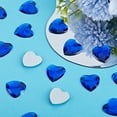 thumbnail image 4 of 1 box 100pcs Blue Rhinestone Heart Shape Flat Back Faceted Acrylic Rhinestones Plastic Gems Costume Jewels Embellishments for Jewelry Making Sewing DIY Crafts Home Wedding Decoration, 4 of 6