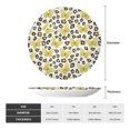 thumbnail image 2 of Daiia Leopard And Butterfly Printed Pattern Ceramic Plate Dinner Plates Bone China Decorative Plates with Display Stand Art Ceramic Ornaments for Wall Hanging Decoration-6in, 2 of 6