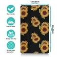 thumbnail image 4 of Yellow Bloom Vintage Sunflower Dog Bowl Mat - Non-Slip Pet Food Catcher with Watercolor Artistic Design, 4 of 4