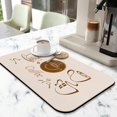 thumbnail image 2 of Highly Absorbent 19.5x12in Silicone Coffee Bar Mat - Anti-Slip for Safe Countertop Use, Perfect Fit for Coffee Makers, Espresso Machines and Coffee Pots, Coffee Drying Mat Unique Kitchen Decor Gift, 2 of 7