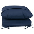 thumbnail image 3 of 24x24 Waterproof Outdoor Deep Seat Cushion for Patio Furniture Cushion Replacement - Set of 2, Navy Blue, 3 of 10