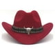thumbnail image 2 of Sonducket Sombrero de mujer de moda con sombra de ala ancha y protección solar Sombrero de vaquero Western Outback cómodo Sombreros negro, 2 of 6