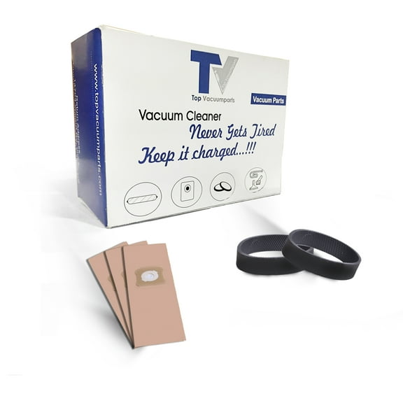 Replacement Part For TVP Generation 4, G4 & G5 Micron Magic Vacuum Bags 9Pk With 3PK Belts