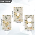 thumbnail image 7 of Yayeee Blank Wall Plate Cover 1-Gang 4.5"x2.7" Home Unused Decorative Outlet, White Rabbits, 7 of 7