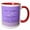 Red/White, variant on 3drose, Daughter Congratulation, Masters Degree Diploma, Flora, Damask, Purple, 15oz Mug