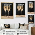 thumbnail image 4 of Designart "Harmonious Champagne Notes I" Champagne Floater Framed Wall Art Living Room, 4 of 5