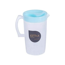 Plastic Pitcher with Spout and Lid ,2.2L Large Ice Tea Pitcher for Fridge Water Jug, Drink Dispenser Juice Containers, Heavy-duty Shatterproof Plastic Water Jar,Cold Kettle,Refrigerator Cold Kettle