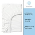 thumbnail image 3 of White Classic Fitted Hospital Bed Sheets, 36"X80"X9" 1-Pack, 3 of 7