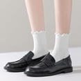 thumbnail image 3 of LOOIKOOS 6 Pairs Women Ruffle Socks, Cute Ruffle Ankle Socks for Teen Soft Breathable Crew Socks, 3 of 6