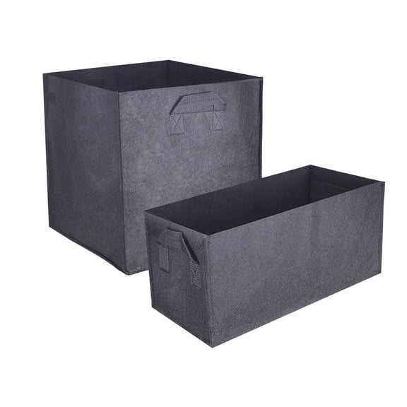 Tineasur 2-Pack Non-Woven Plant Grow Bags with Aeration for Stronger Roots and Improved Plant Growth, Garden Pots