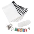thumbnail image 1 of Juego de bolsas de cosméticos para sublimación, transferencia térmica, llaveros acrílicos redondos, borlas, bricolaje, 1 of 14