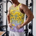thumbnail image 5 of KLL Flowers And Butterflies Print Men's Muscle Gym Workout Stringer Tank Tops Bodybuilding Fitness T-Shirts Tank Tops Men-3X-Large, 5 of 7