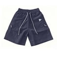 thumbnail image 5 of Men's Casual Shorts 5 Inseam Quick Dry Lightweight Stretchy For Beach Vacation Hiking Gym Workout Running | Zenithor,Navy XXS, 5 of 6