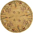 thumbnail image 1 of HomeRoots 350238 7 ft. 6 in. Round Wool Gold Area Rug, 1 of 1