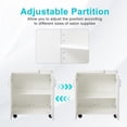 thumbnail image 6 of Zimtown Salon Trolley Cart, Rolling Cart for Salon Stations, Hair Stylist Equipment, Perfect for Beauty Spa and Barbershop, 6 of 8