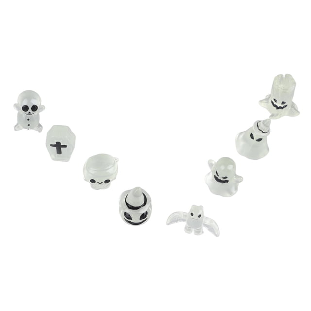 Adornos De Halloween, Interesante Lápida, Calabaza, Calavera, Fantasma, Decoración De Jardín, 8 Piezas Luminosas Para Patio