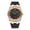 Rose Gold, variant on Men's watch with silicone strap, sports casual large dial, fashionable waterproof quartz watch for men