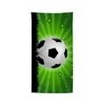 thumbnail image 2 of Soccer-Themed Beach Towel And Microfiber Beach Bath Towel And Soccer Party Decorative Towel And Size 55 X 28 Inches, 2 of 6