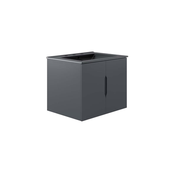 Modway Vitality 24" Bathroom Vanity in Gray Black