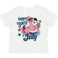 thumbnail image 3 of Inktastic Happy 4th of July with Patriotic Flamingo Boys or Girls Toddler T-Shirt, 3 of 5