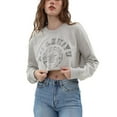 thumbnail image 3 of Amazhiyu Women's Printed Pullover Cropped Sweatshirt Crew Neck Long Sleeve Crop Tops, 3 of 14