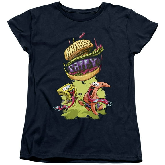Spongebob Krabby Patty From The Sky Women's T Shirt