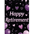 thumbnail image 4 of Decorative Design Happy Retirement Banner Glitter Balloons Star Elements for Retirement Celebration Party Decoration, 4 of 8