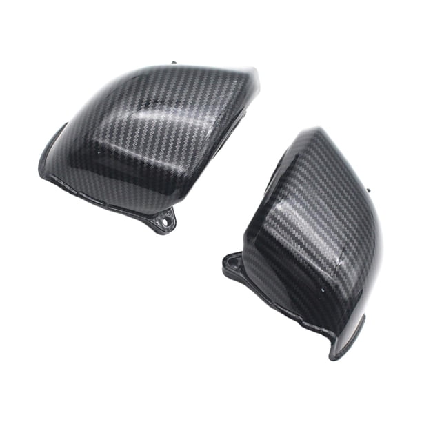 1 par laterales de carburador de plástico de fibra de carbono, piezas de motos, tapas de de aire duraderas para CB400