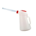 thumbnail image 1 of koolsoo Oil Measuring Container Oil Pot Container with Lid Measuring Sturdy Oil Pot Leakproof with Long Spout Oil Jug for Motorcycle 4L, 1 of 8