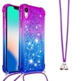 thumbnail image 1 of Funda para iPhone Xr Brillantina Líquida Divertida Reluciente y con Cristales en Movimiento Cuerpo Cruzado con Cordón Ajustable, 1 of 5