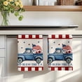 thumbnail image 7 of Independence Day Kitchen Towels Set of 3, 4th of July Truck Star Flag Blue Red Absorbent Dish Towels for Kitchen, Microfiber Hand Towel, Quick Drying Tea Towel for Cleaning Decorative Dishcloths, 7 of 7
