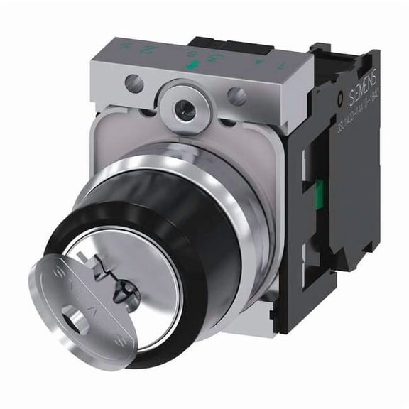 Siemens Non-Illuminated Selector Switch, 1NO, Silver 3SU1150-4BF11-1BA0