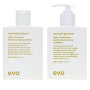 EVO Normal Persons Daily Shampoo 10.1 oz & Normal Persons Daily Conditioner 10.14 oz Combo Pack