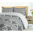 thumbnail image 5 of Ambesonne Black White Duvet Cover Sets, Eagle Prehistoric Art, 2-Queen, Black White, 5 of 7