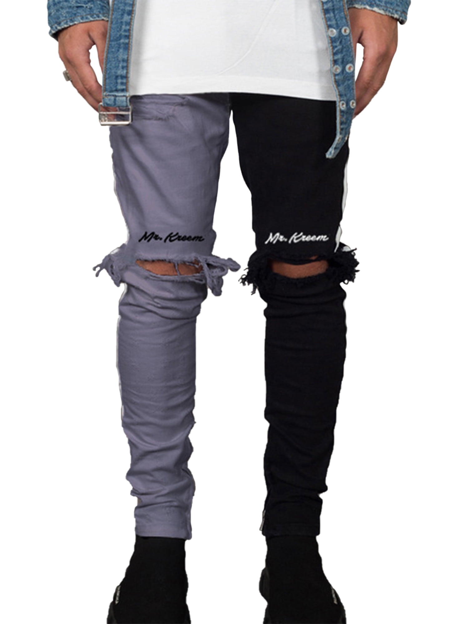 Avamo Fashion Mens Jeans Destroy Ripped 