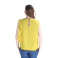 thumbnail image 2 of RACHEL ROY Womens Yellow Sleeveless Jewel Neck Top Size: 8, 2 of 2